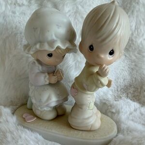 Precious Moments Figurine - Cream and White SEW IN LOVE